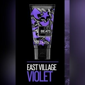 Redken City Beats East Village Violet Semi Permanent Hair Color 2.87oz  NIB